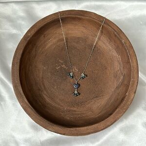 Blue Heart Necklace